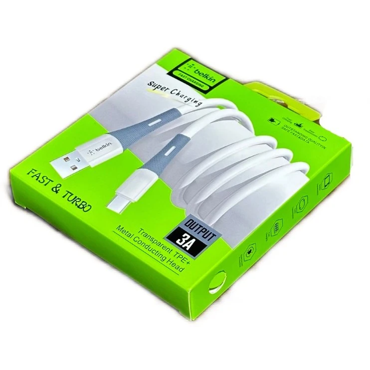کابل شارژ Belkin مدل LDO-X120 3A تایپ سی