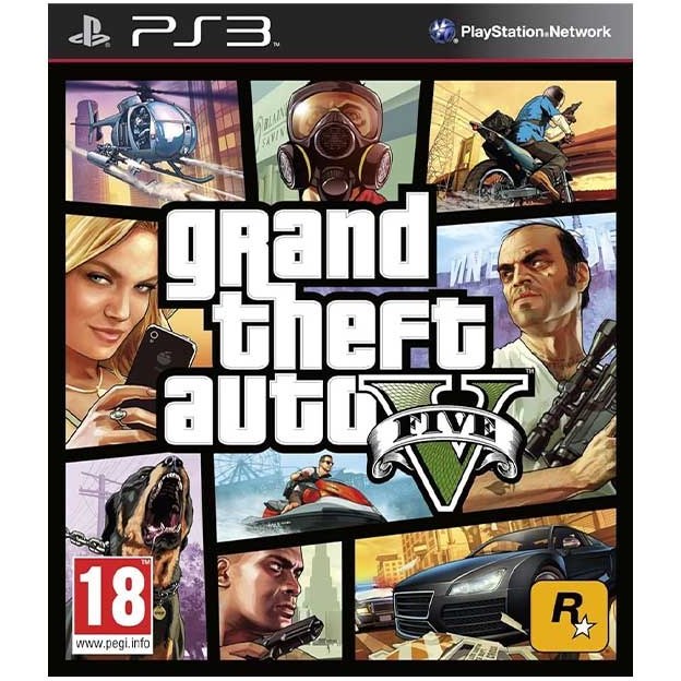 دیسک بازی GTA V مناسب پلی استیشن ۳ کارکرده
